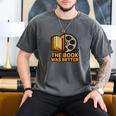 Book Love Scene The Book Was Better Bookworm Vibes Men's Comfort Colors T-Shirt Pepper Book Love Scene The Book Was Better Bookworm Vibes Men's Comfort Colors T-Shirt Pepper