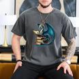 Book Lover Bookworm Reading Books Dragon Sci-Fi Character Men's Comfort Colors T-Shirt Pepper