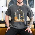 Book Lover Moonlight Reading Scene Night Men's Comfort Colors T-Shirt Pepper