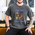 Book Lover Pun Practice Shelf-Care Men's Comfort Colors T-Shirt Pepper