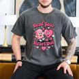 Book Lover Read Your Heart Out Teacher Kids Valentines Men's Comfort Colors T-Shirt Pepper