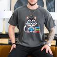 Book Lover Reading Husky Dog Men's Comfort Colors T-Shirt Pepper