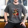 My Book Preference Has Me On The Naughty List Christmas Xmas Men's Comfort Colors T-Shirt Pepper