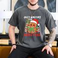 Book Reading Just Waiting For Christmas Gingerbread Men's Comfort Colors T-Shirt Pepper