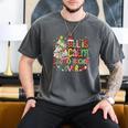 Book Tree All Is Calm Said No Teacher Ever Christmas Men's Comfort Colors T-Shirt Pepper Book Tree All Is Calm Said No Teacher Ever Christmas Men's Comfort Colors T-Shirt Pepper