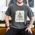 All Booked For Christmas Book Xmas Tree Coquette Bow Lights Men's Comfort Colors T-Shirt Pepper