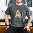 All Booked For Christmas Book Xmas Tree Lights Reading Girly Men's Comfort Colors T-Shirt Pepper All Booked For Christmas Book Xmas Tree Lights Reading Girly Men's Comfort Colors T-Shirt Pepper