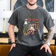 All Booked For Christmas Cute Bookish Cat Lover Men's Comfort Colors T-Shirt Pepper