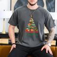 All Booked For Christmas Reading Books Librarian Holiday Men's Comfort Colors T-Shirt Pepper