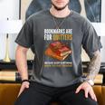 Bookmarks Are For Quitters Book Lover Saying Men's Comfort Colors T-Shirt Pepper