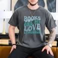 Books Are My Love Language Retro Book Quote Men's Comfort Colors T-Shirt Pepper