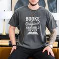 Books The Original Handheld Device – Reading Men's Comfort Colors T-Shirt Pepper Books The Original Handheld Device – Reading Men's Comfort Colors T-Shirt Pepper