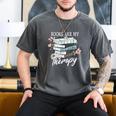 Books Are My Therapy Summer Reading Book Lovers Men's Comfort Colors T-Shirt Pepper Books Are My Therapy Summer Reading Book Lovers Men's Comfort Colors T-Shirt Pepper