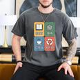 Books Yarn Coffee Repeat Crocheting Men's Comfort Colors T-Shirt Pepper
