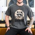 Booktrovert Raccoon Reading And Coffee For Book Lover Men's Comfort Colors T-Shirt Pepper