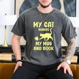 My Cat Guards My Mug And Book Humor Cats Premium Tri-Blend Men's Comfort Colors T-Shirt Pepper My Cat Guards My Mug And Book Humor Cats Premium Tri-Blend Men's Comfort Colors T-Shirt Pepper