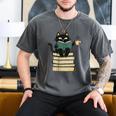 Cat Reading Book Men's Comfort Colors T-Shirt Pepper Cat Reading Book Men's Comfort Colors T-Shirt Pepper