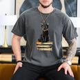 Cat Sitting On Books Men's Comfort Colors T-Shirt Pepper Cat Sitting On Books Men's Comfort Colors T-Shirt Pepper