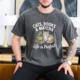 Cats Books And Matcha Life Is Perfect Green Tea Matcha Men's Comfort Colors T-Shirt Pepper Cats Books And Matcha Life Is Perfect Green Tea Matcha Men's Comfort Colors T-Shirt Pepper