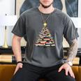 Christmas Tree Books Book Reading Bookworm Men's Comfort Colors T-Shirt Pepper