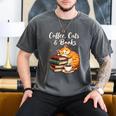 Coffee Cats & Books Lover For Women & Girls Coffee Men's Comfort Colors T-Shirt Pepper Coffee Cats & Books Lover For Women & Girls Coffee Men's Comfort Colors T-Shirt Pepper