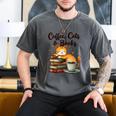 Coffee Cats And Books Lover For Women & Girls Coffee Men's Comfort Colors T-Shirt Pepper
