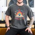 Color Our World Summer Reading 2025 Rainbow Art Book Men's Comfort Colors T-Shirt Pepper