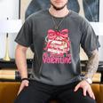 Coquette Bow All Booked For Valentines Teacher Book Men's Comfort Colors T-Shirt Pepper Coquette Bow All Booked For Valentines Teacher Book Men's Comfort Colors T-Shirt Pepper