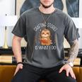 Crafting Stories Is What I Do Reading Writing Book Author Men's Comfort Colors T-Shirt Pepper