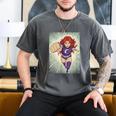 The Crimson Crescent 90s Retro Comic Book Superheroine Art Men's Comfort Colors T-Shirt Pepper The Crimson Crescent 90s Retro Comic Book Superheroine Art Men's Comfort Colors T-Shirt Pepper