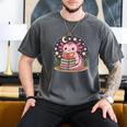 Cute Axolotl Reading Books Cozy Night Aesthetic Men's Comfort Colors T-Shirt Pepper