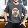 Cute Baby Highland Cow Reading Book Bookworm For Men Women Men's Comfort Colors T-Shirt Pepper Cute Baby Highland Cow Reading Book Bookworm For Men Women Men's Comfort Colors T-Shirt Pepper