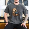 Cute Book Sea Otter Men's Comfort Colors T-Shirt Pepper Cute Book Sea Otter Men's Comfort Colors T-Shirt Pepper