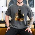 Cute Cat Book Flowers Men's Comfort Colors T-Shirt Pepper