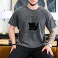 Cute Cats And Books Aesthetic Feline Reader Graphic Premium Tri-Blend Men's Comfort Colors T-Shirt Pepper