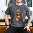 Cute Dragon Reading Book Bookworm Dragons And Books Men's Comfort Colors T-Shirt Pepper
