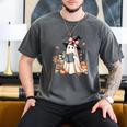 Cute Ghost Reading Book Librarian Book Lover Men's Comfort Colors T-Shirt Pepper