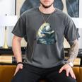 Cute Manatee Reading Book Bookworm Readers Manatee Lover Men's Comfort Colors T-Shirt Pepper