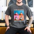 Cute Penguin Reading Book School Librarian Teacher Student Men's Comfort Colors T-Shirt Pepper