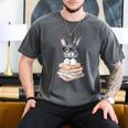 Cute Reading Bunny With Glasses Books Reader Book Bookworm Men's Comfort Colors T-Shirt Pepper