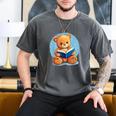 Cute Teddy Bear Reading Book Fun Men's Comfort Colors T-Shirt Pepper