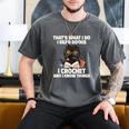 Das Ist Es Was Ich Tue Ich Lese Books Crochet And Men's Comfort Colors T-Shirt Pepper