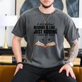 A Day Without Reading Is Like I Have No Idea Women Books Men's Comfort Colors T-Shirt Pepper