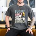Disney Winnie The Pooh Fueled By Honey & Books Sketch Men's Comfort Colors T-Shirt Pepper