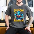 Dragon Bookworm Please I'm A Book Dragon Men's Comfort Colors T-Shirt Pepper