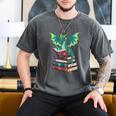 Dragon Reading Books Fantasy Lovers Mythical Creatures Men's Comfort Colors T-Shirt Pepper