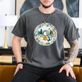 Duck Wilderness Book Reading Illustration Floral Men's Comfort Colors T-Shirt Pepper