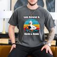 Ducks Books Lover Easily Distracted By Ducks & Books Men's Comfort Colors T-Shirt Pepper Ducks Books Lover Easily Distracted By Ducks & Books Men's Comfort Colors T-Shirt Pepper