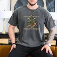 Easily Distracted By Books And Dragons Graphic Men's Comfort Colors T-Shirt Pepper
