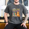 Easily Distracted By Cats And Books Book & Cat Lover Men's Comfort Colors T-Shirt Pepper